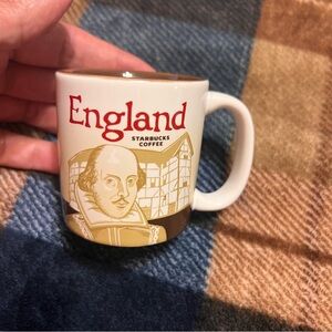 Mini Starbucks Global Icon collectors series England Mug with Shakespeare Design